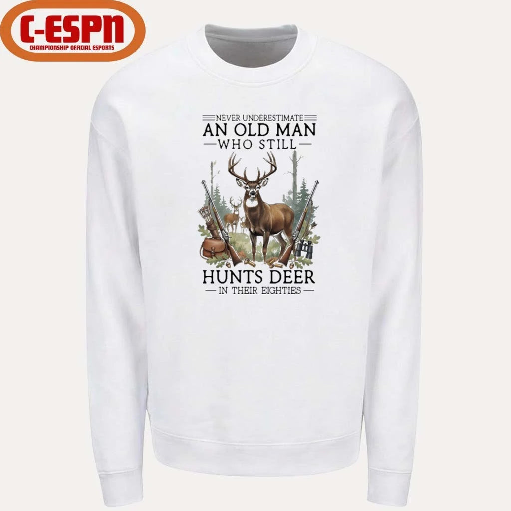 Official Never Underestimate An Old Man Who Still Hunts Deer In His Eighties Classic T-Shirt