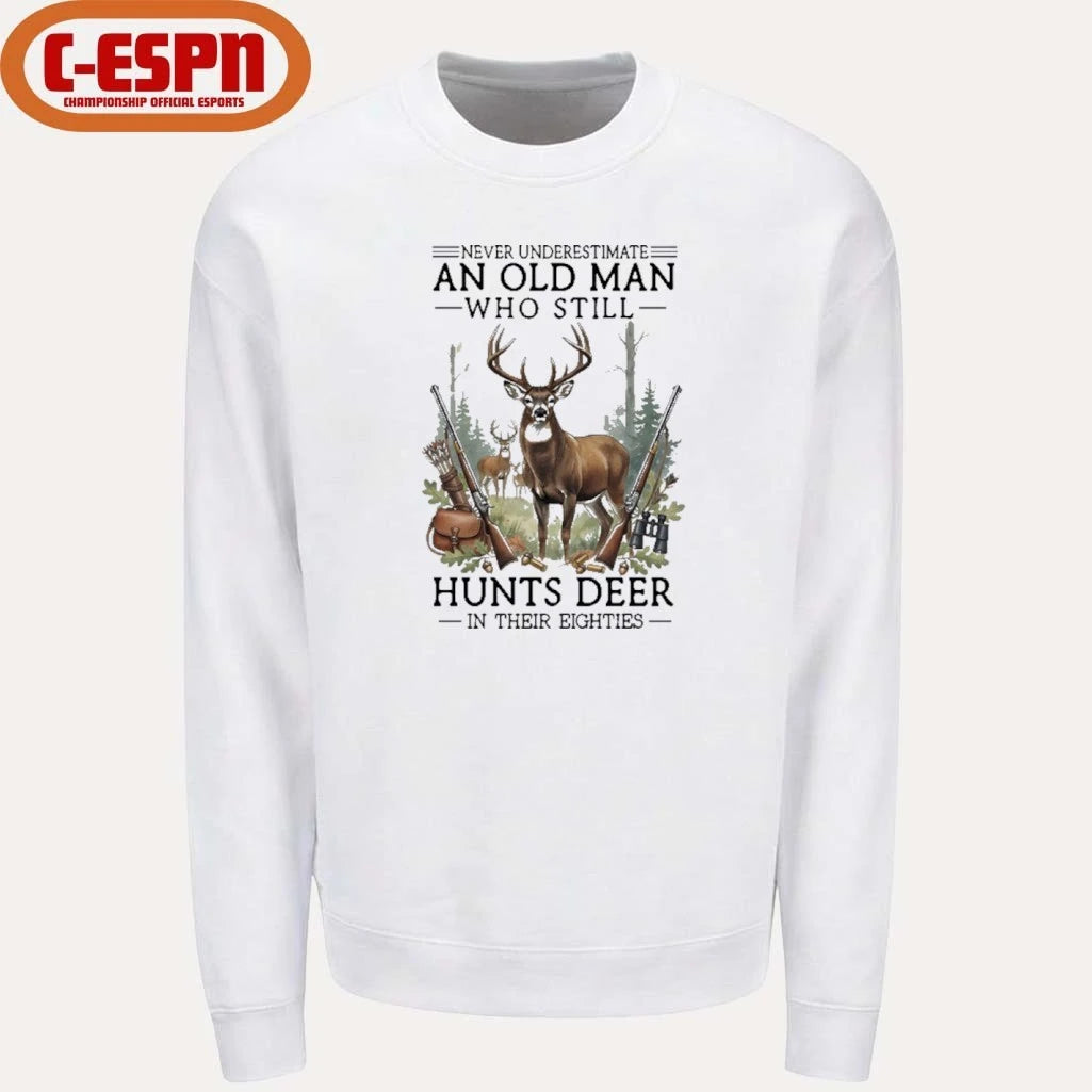 Official Never Underestimate An Old Man Who Still Hunts Deer In His Eighties Classic T-Shirt