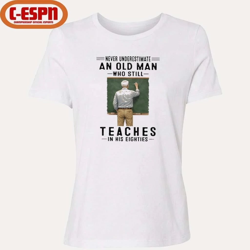 Official Never Underestimate An Old Man Who Still Teaches In His Eighties Shirt