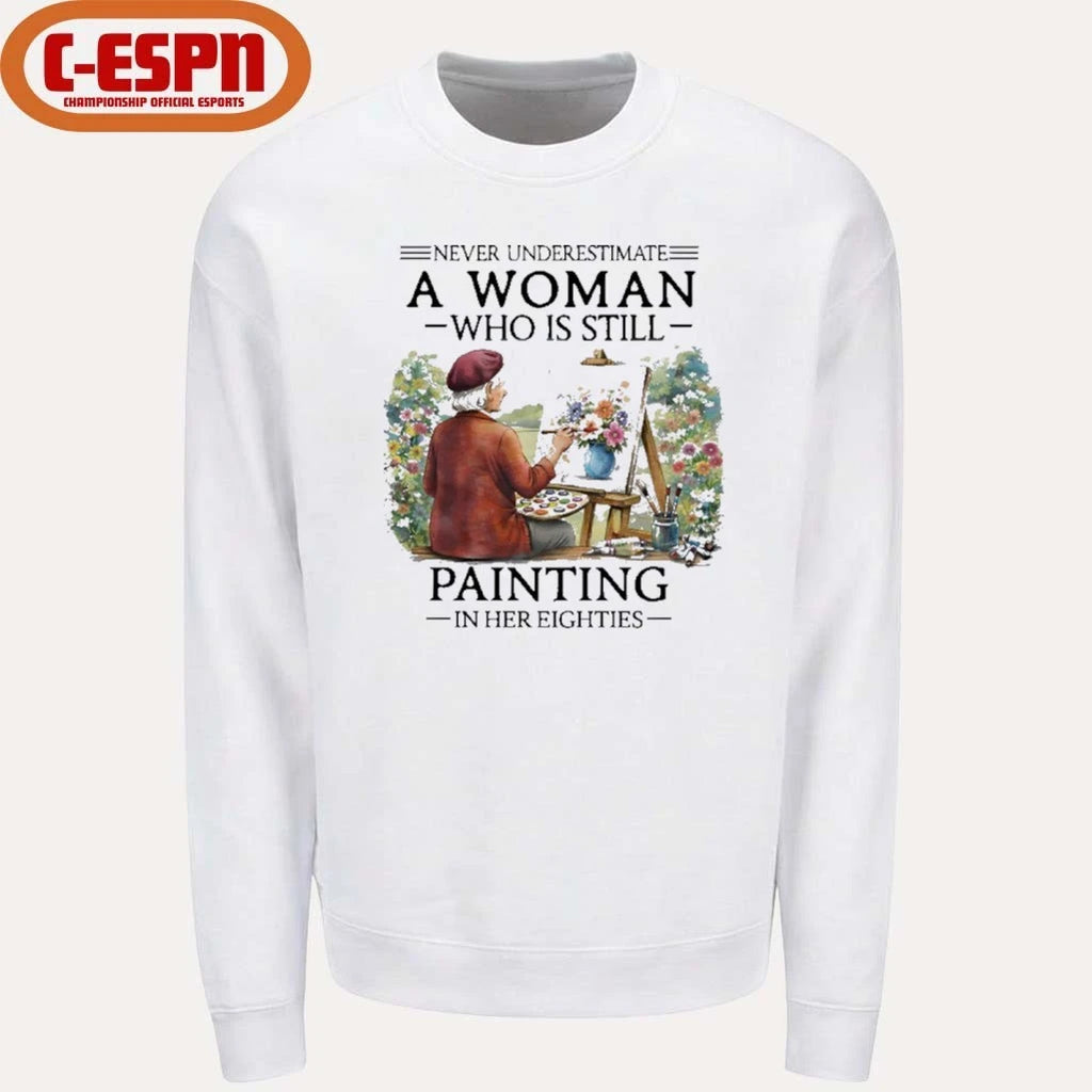 Official Never Underestimate An Old Woman Who Is Still Painting In Her Eighties Shirt