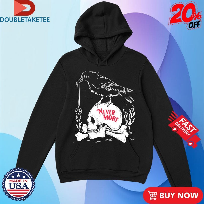 Official Nevermore Raven Skull Shirts