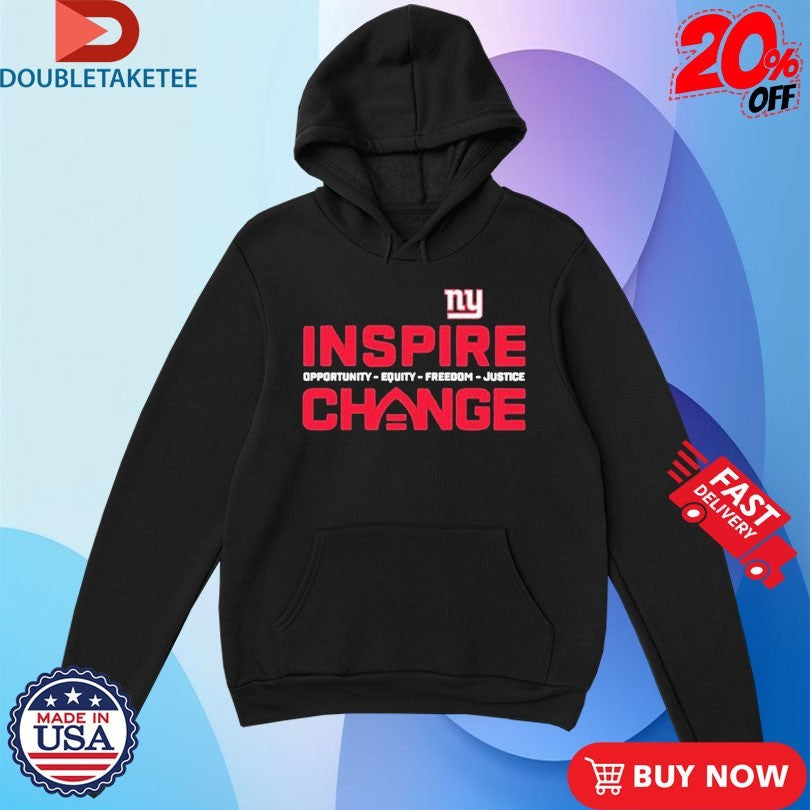 Official New York Giants Inspire Change Opportunity Equity Freedom Justice Shirts