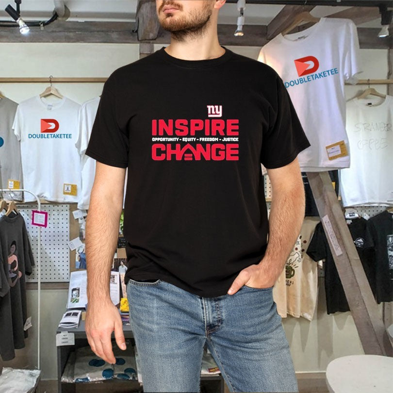 Official New York Giants Inspire Change Opportunity Equity Freedom Justice Shirts
