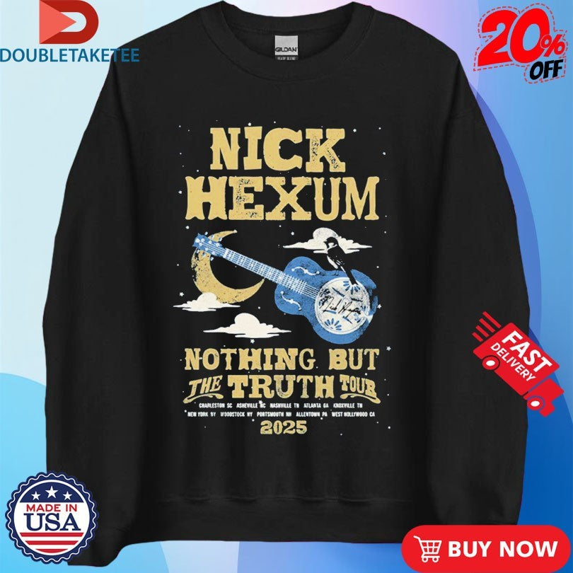 Official Nick Hexum Nothing But The Truth Tour 2025 Guitar Moon Shirts