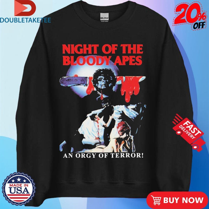 Official Night Of The Bloody Apes An Orgy Of Terror Knife Shirts