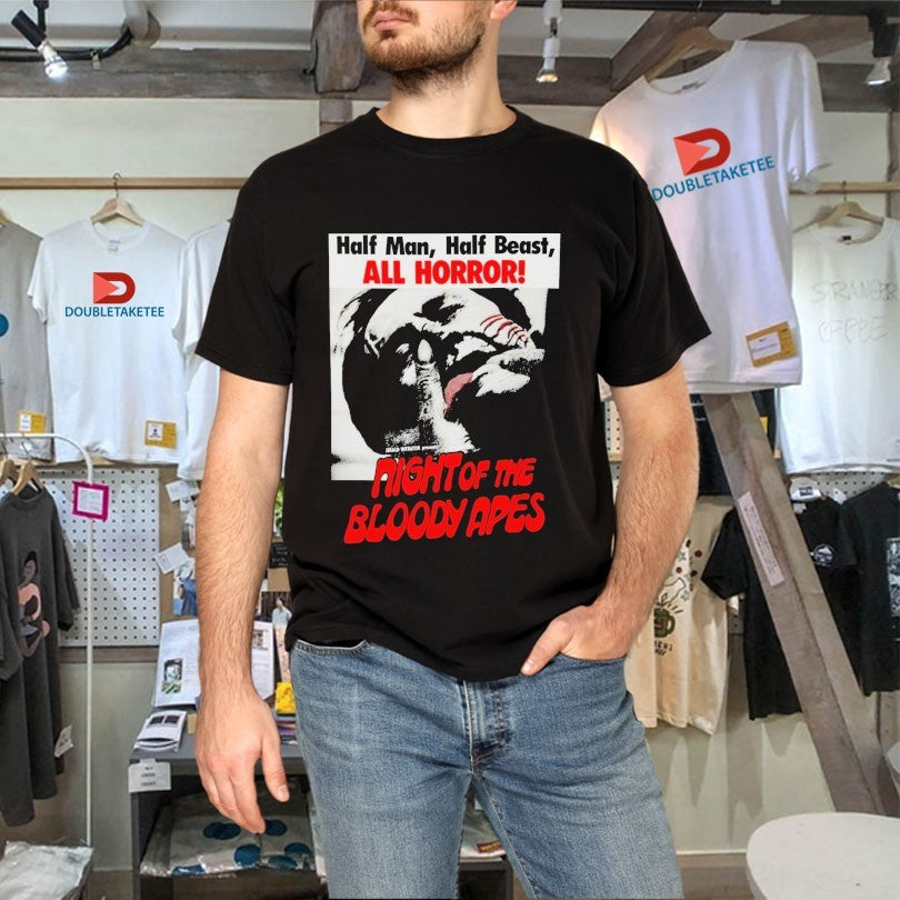 Official Night Of The Bloody Apes Half Man Half Beast All Horror Shirts