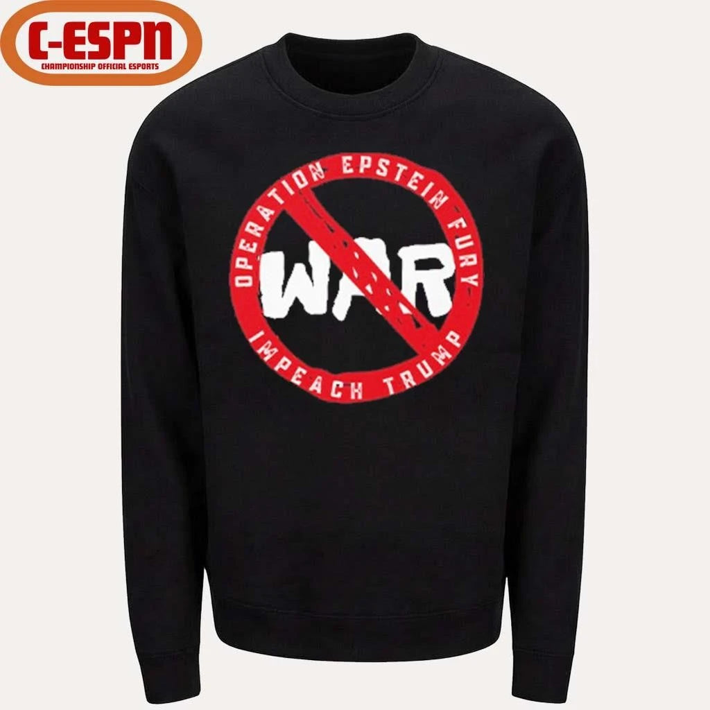 Official No War Operation Epstein Furry Impeach Trump T-Shirt