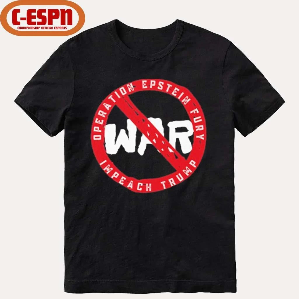 Official No War Operation Epstein Furry Impeach Trump T-Shirt