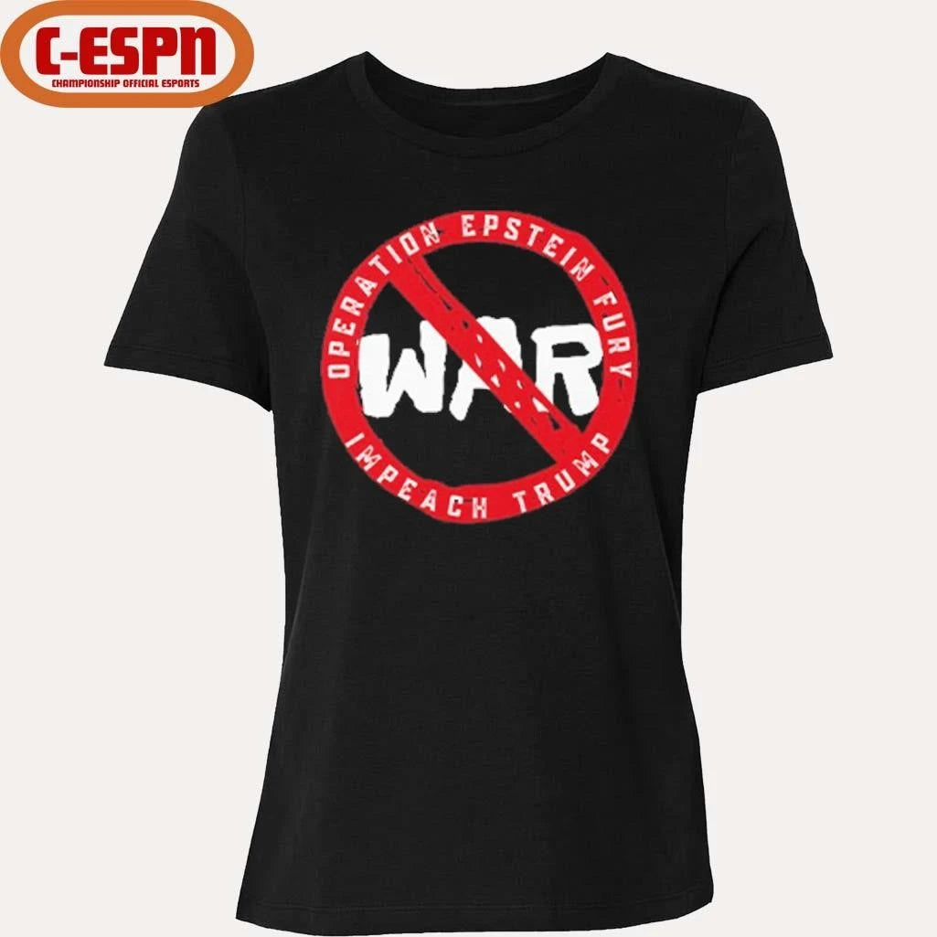Official No War Operation Epstein Furry Impeach Trump T-Shirt