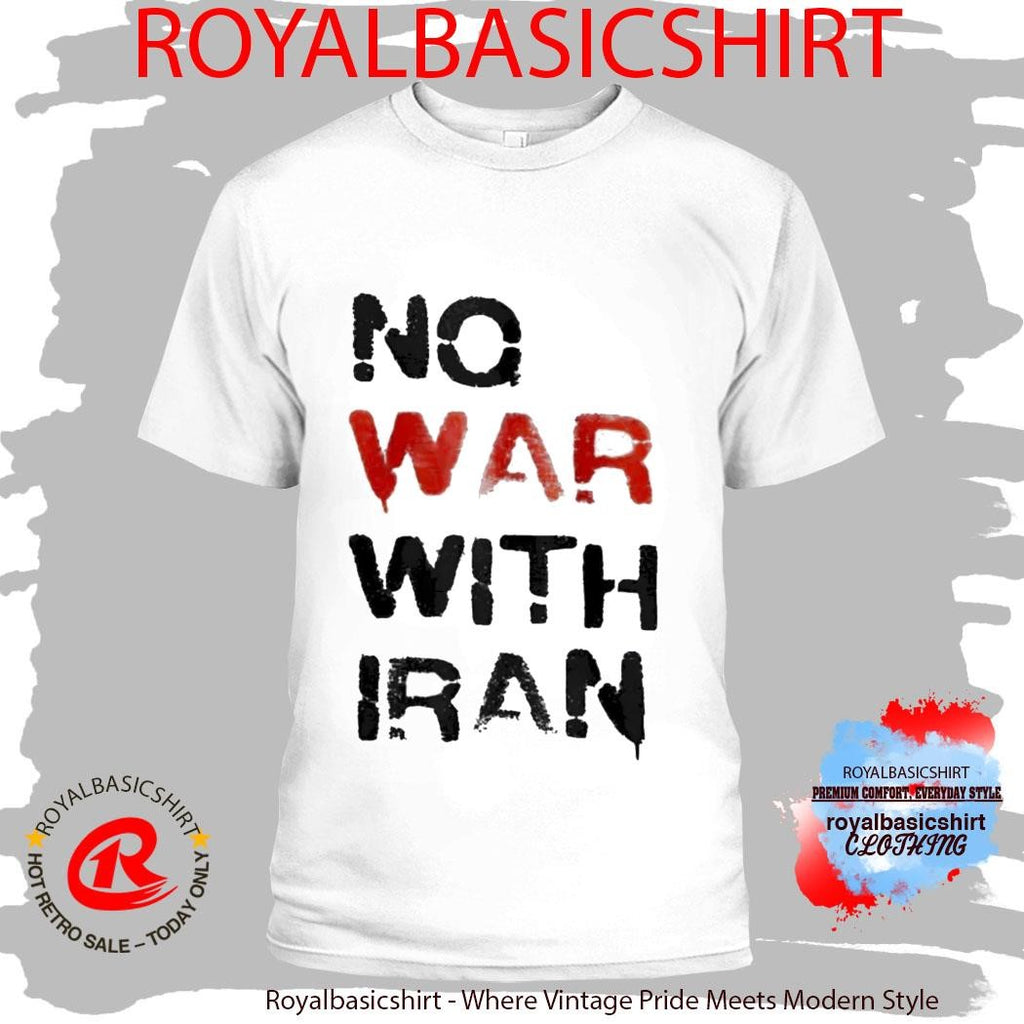 Official No War With Iran Shirt