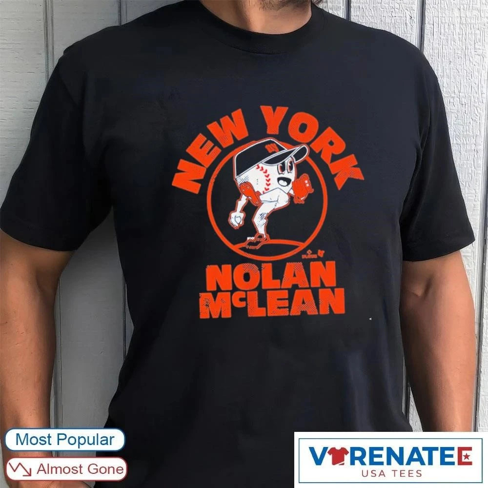 Official Nolan McLean Lightning New York Mets MLB Baseball Buddies T-Shirt