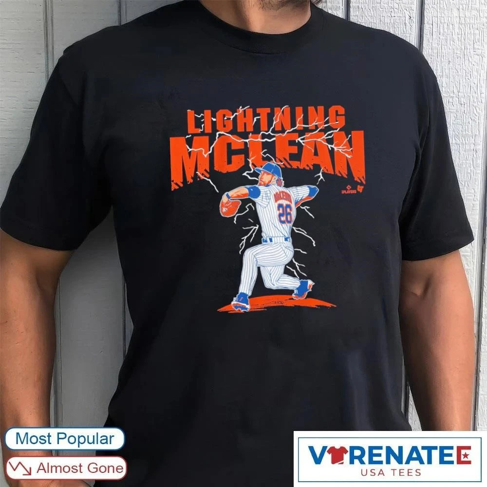 Official Nolan McLean Lightning New York Mets MLB T-Shirt