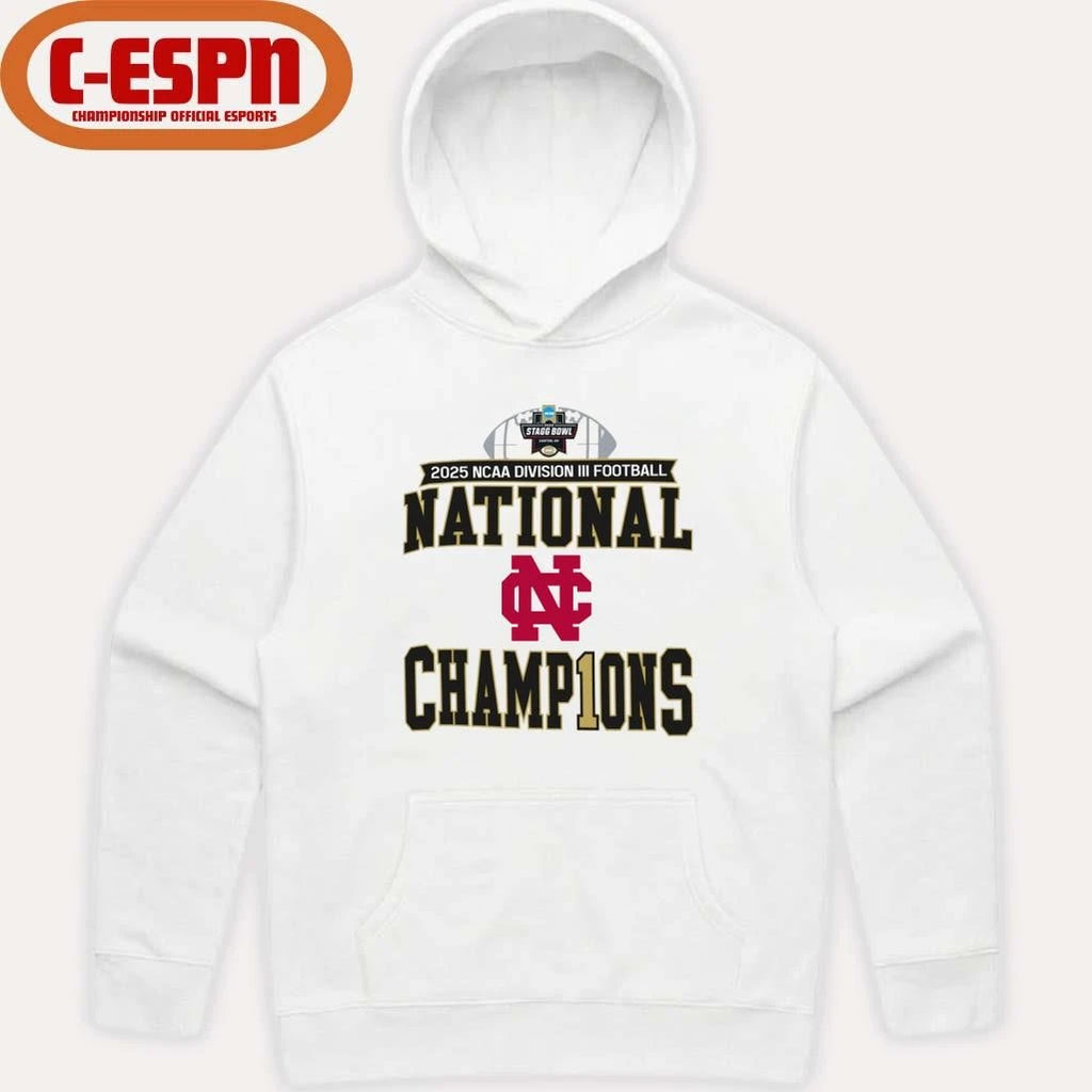 Official North Central College 2025 NCAA DIII Football National Champions T-Shirt