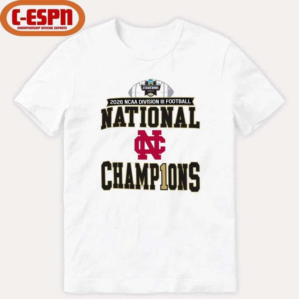 Official North Central College 2026 NCAA DIII Football National Champions Locker Room T-Shirt