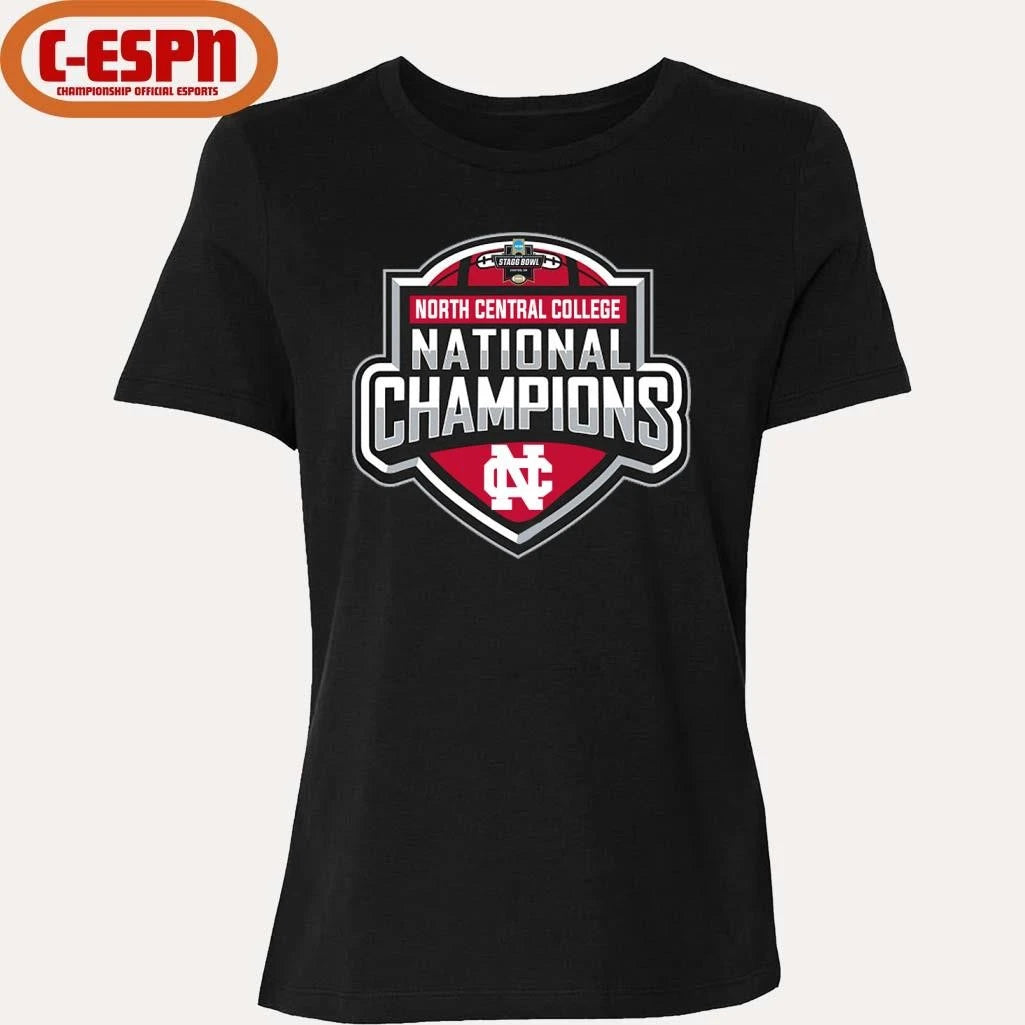 Official North Central College Cardinals 2025-26 DIII Football National Champions Logo T-Shirt