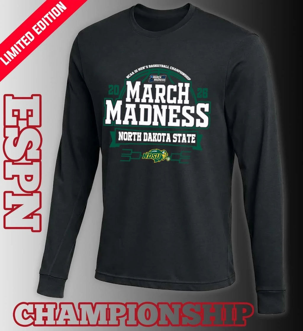 Official North Dakota State Jackrabbits March Madness 2026 NCAA DI Men’s Basketball Tournament T-Shirt
