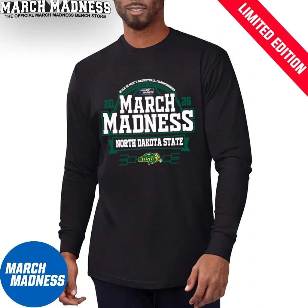 Official North Dakota State Jackrabbits March Madness NCAA Men’s Basketball 2026 T-Shirt