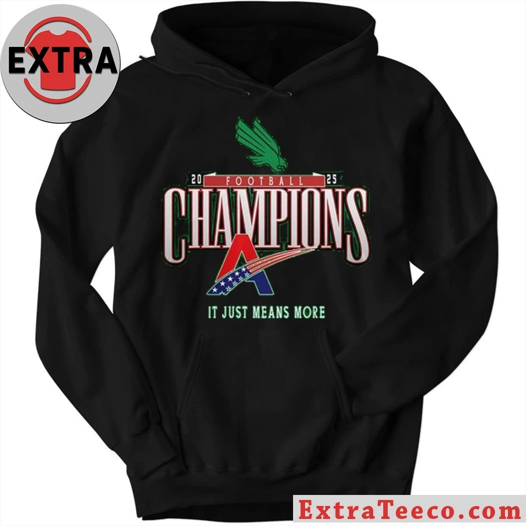 Official North Texas Mean Green American Conference Champions 2025 Football Shirt