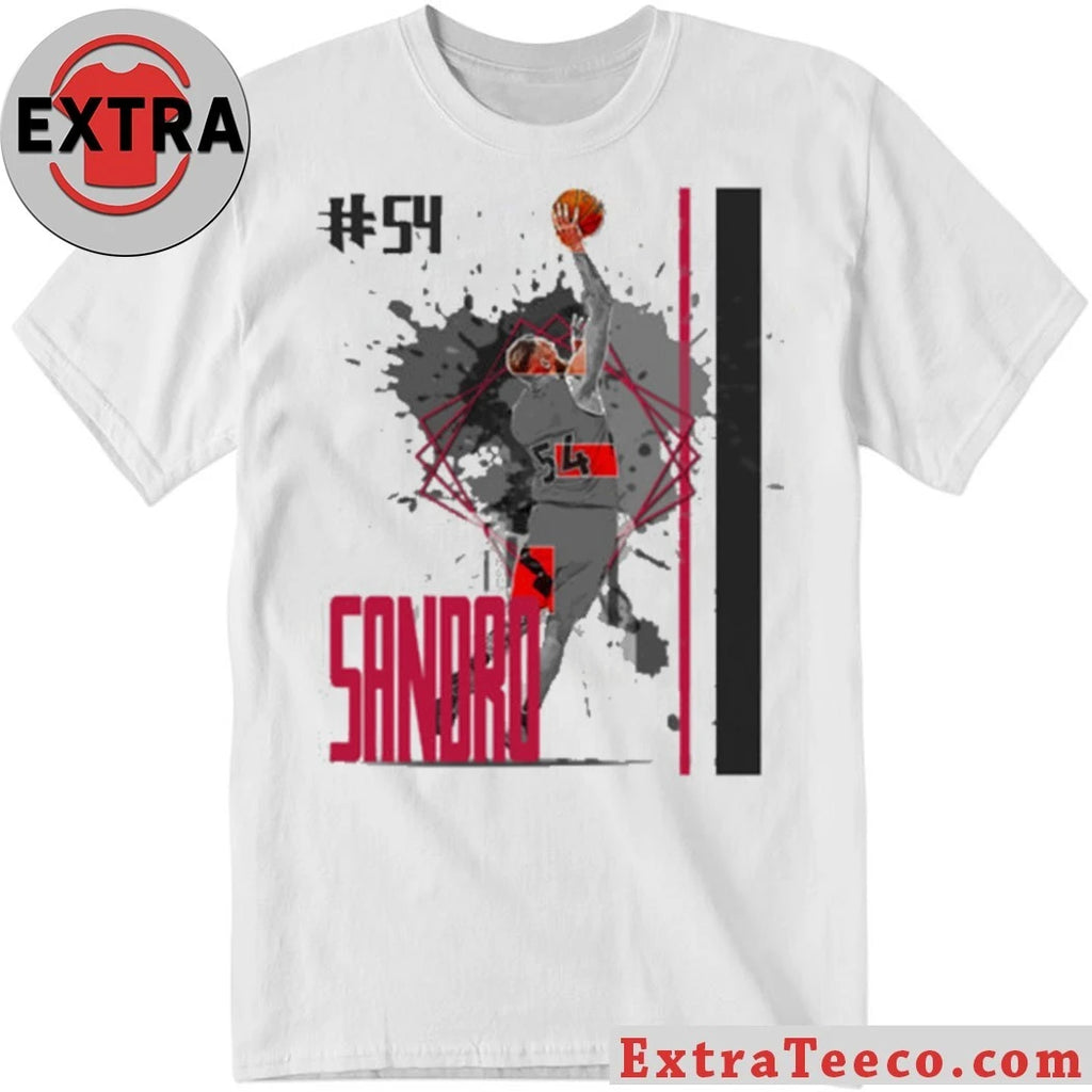 Official Number 54 Sandro Mamukelashvili basketball Player Raptors T-Shirt