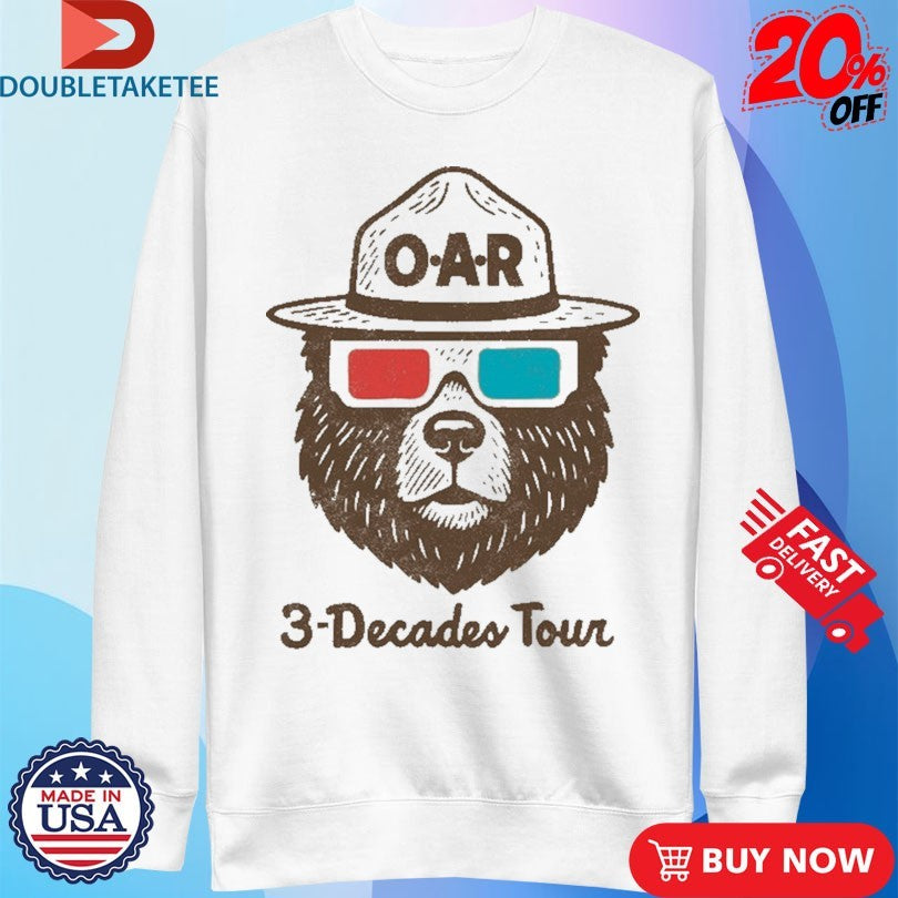 Official OAR 3D Bear Tour Shirts