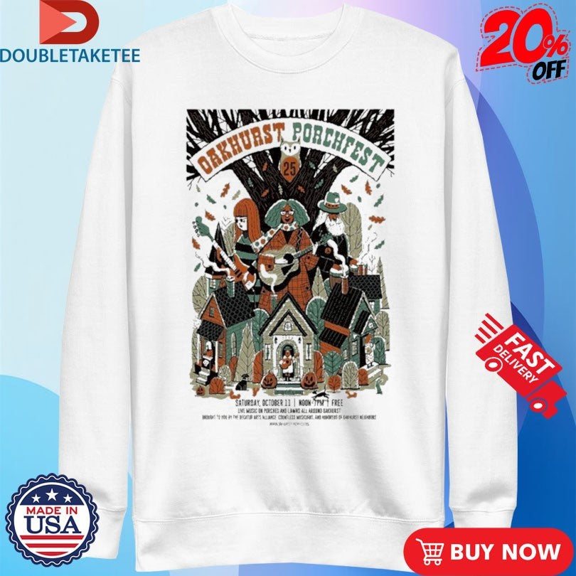 Official Oakhurst Porchfest In Decatur GA On October 11 2025 Tour Shirts