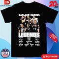 Official Oakland Raiders Legends Signatures Shirts