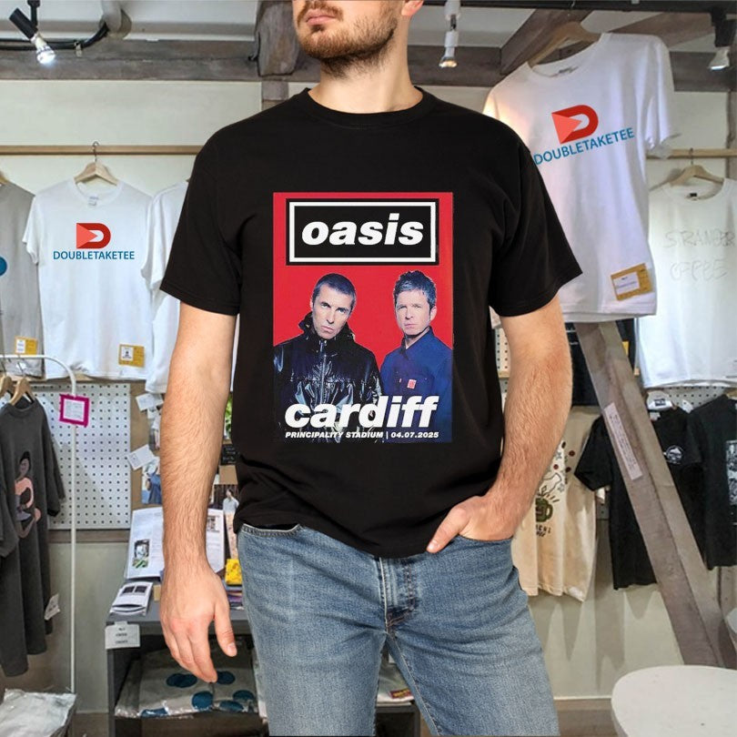 Official Oasis At Principality Stadium In Cardiff Wales On July 4 2025 Reunion Tour Shirts