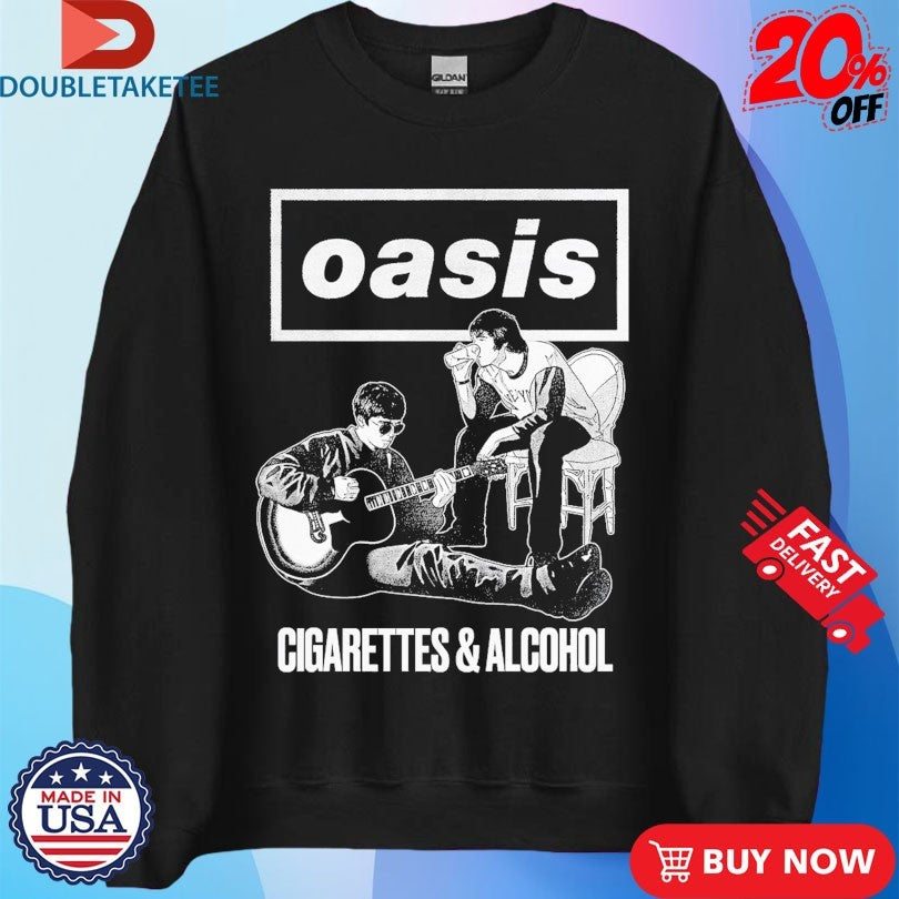 Official Oasis Cigarettes &amp; Alcohol Chair Shirts