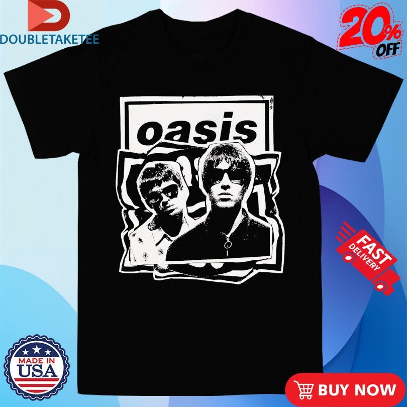 Official Oasis Live Cut Out Photo Tour 2025 Shirts