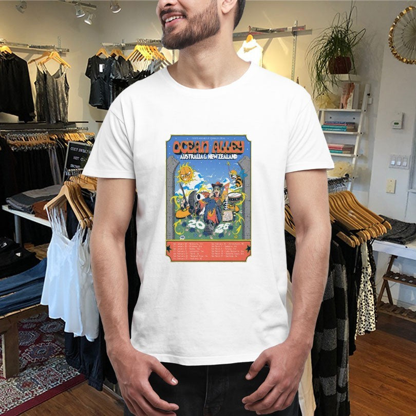 Official Ocean Alley Australia And New Zealand 2026 Tour Shirts