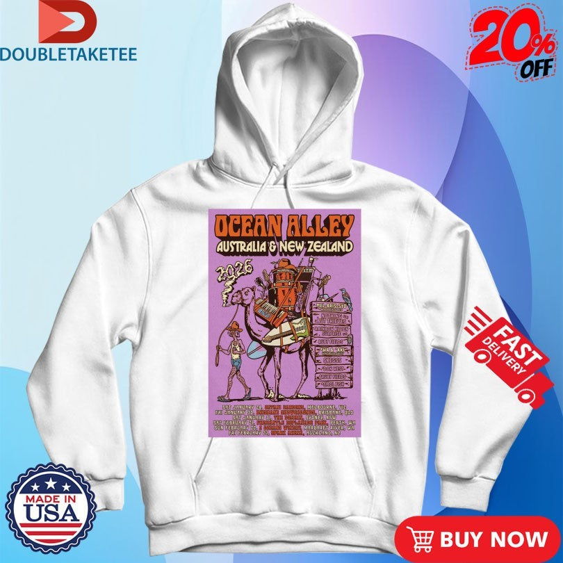 Official Ocean Alley Poster 2026 Australia &amp; New Zealand Shirts