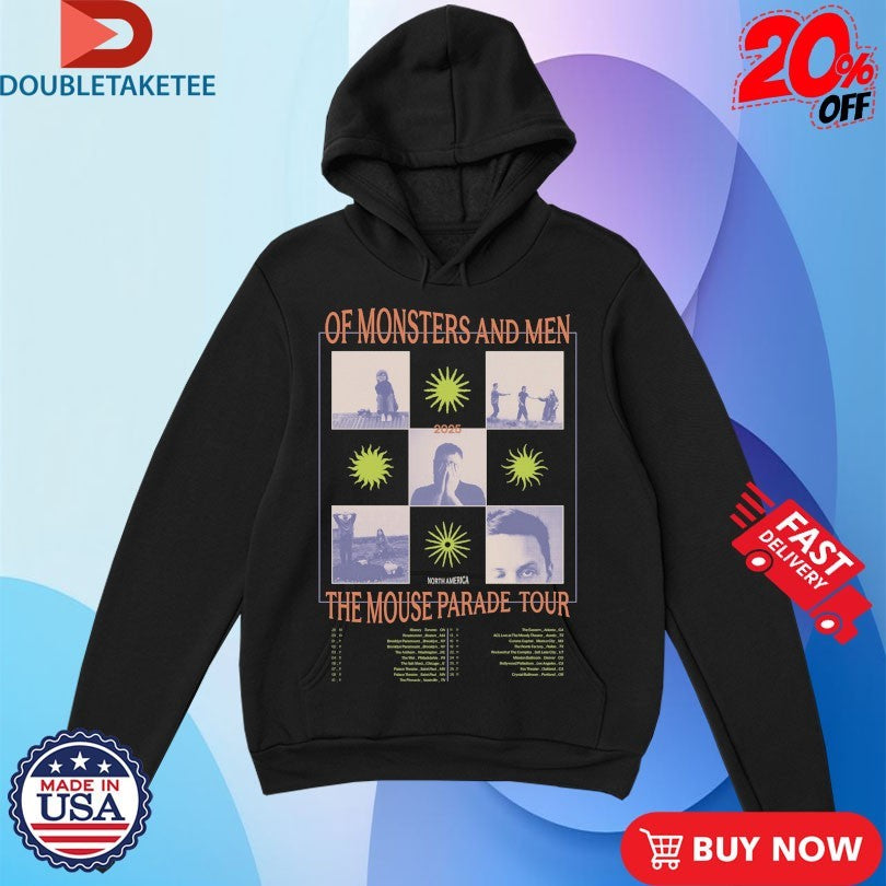 Official Of Monsters And Men The Mouse Parade 2025 Tour Dates Shirts