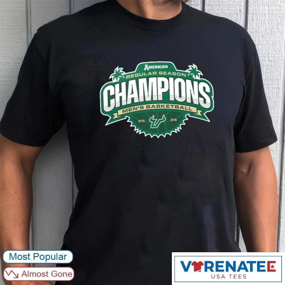 Official 2026 American Regular Season Champions USF Men’s Basketball shirt