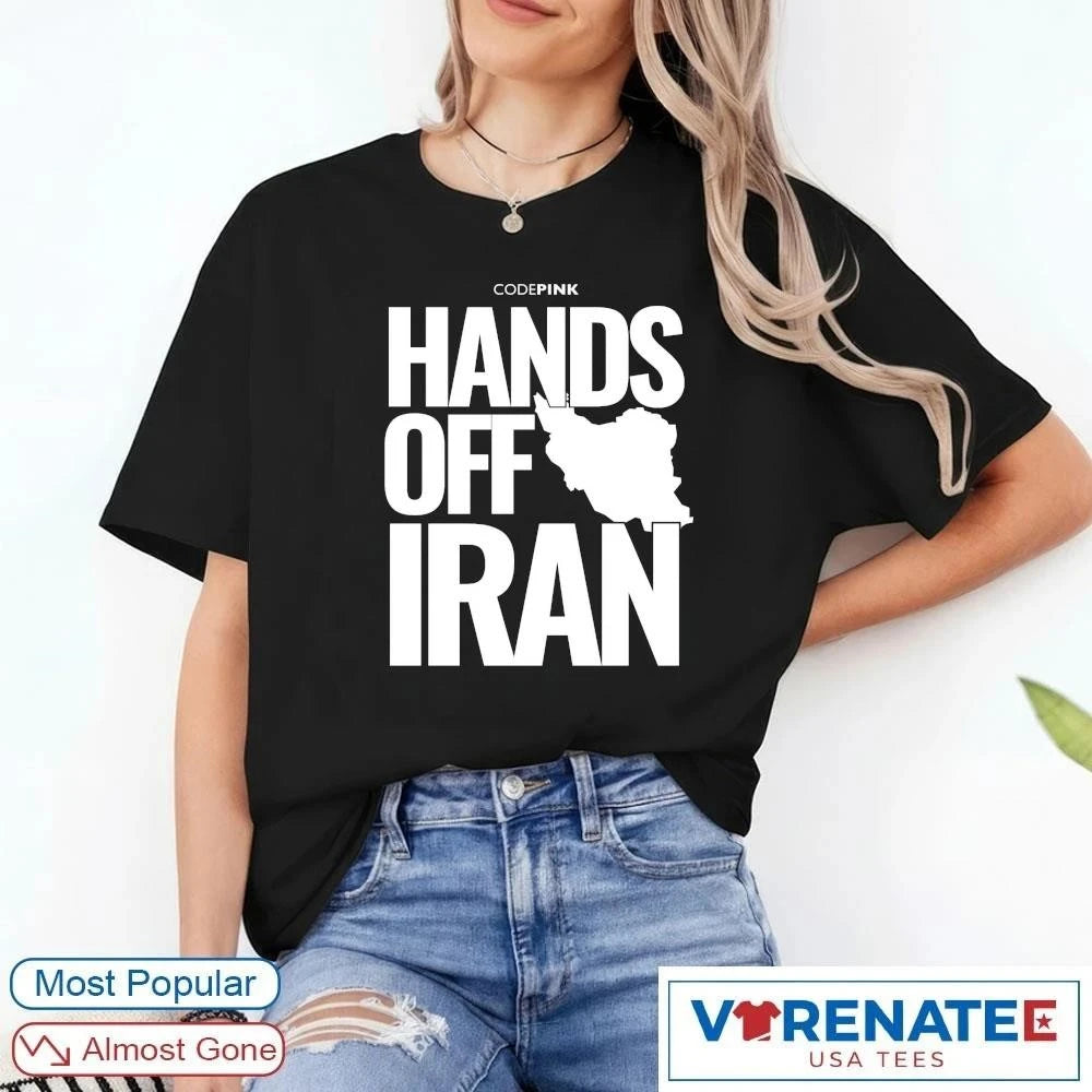 Official Official Codepink Hands Off Iran shirt