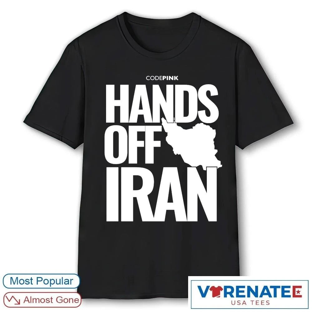 Official Official Codepink Hands Off Iran shirt