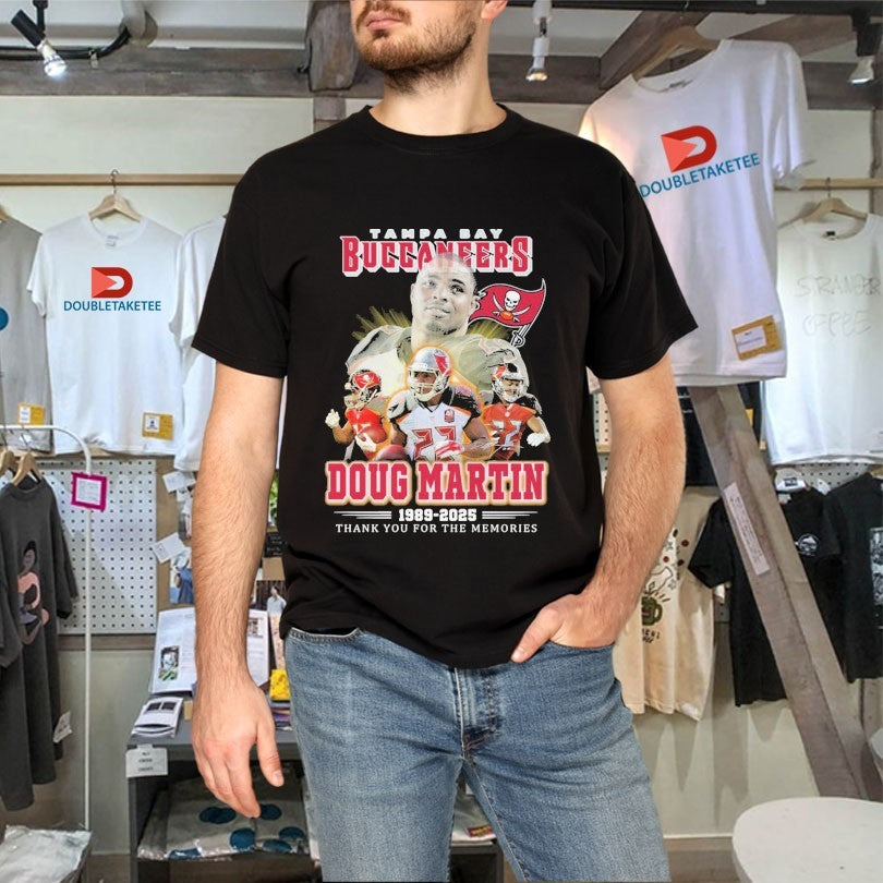 Official Official Doug Martin Tampa Bay Buccaneers 1989 2025 Thank You For The Memories Shirts