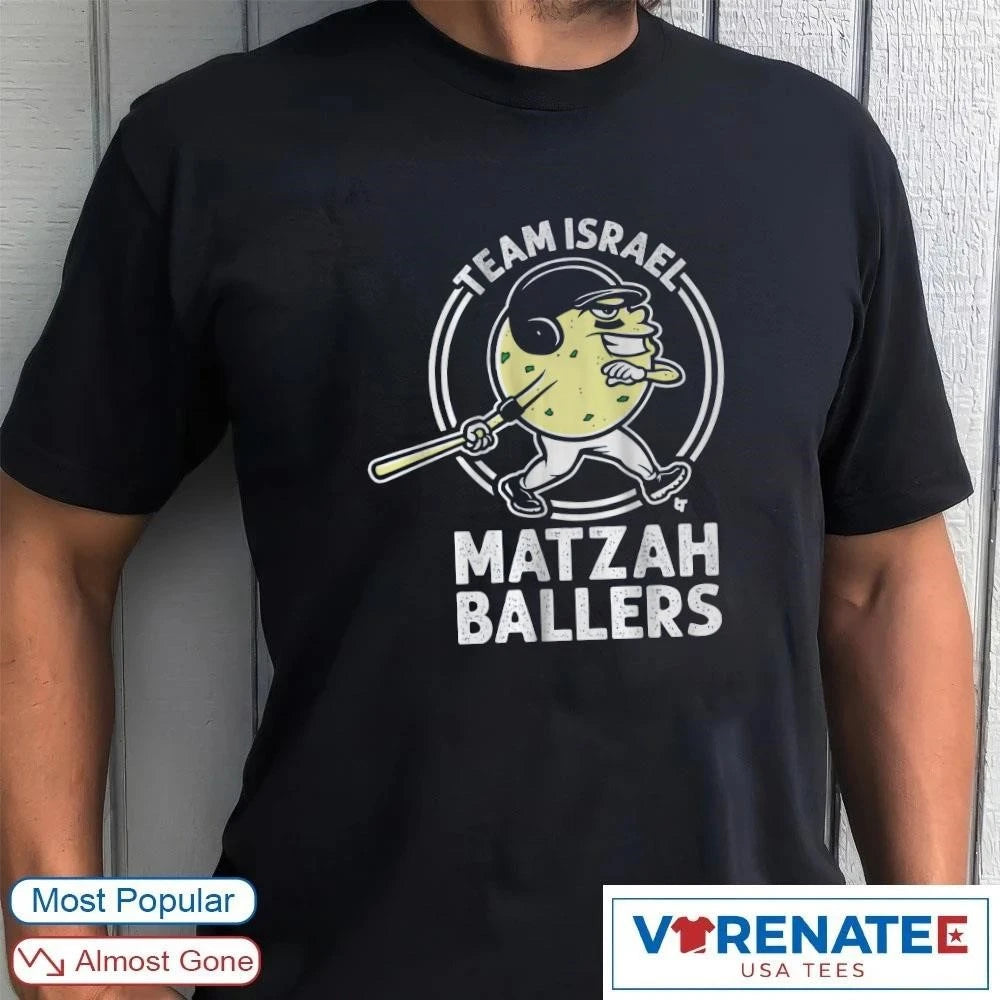 Official Official Garrett Stubbs Matzah Ballers Team Israel shirt