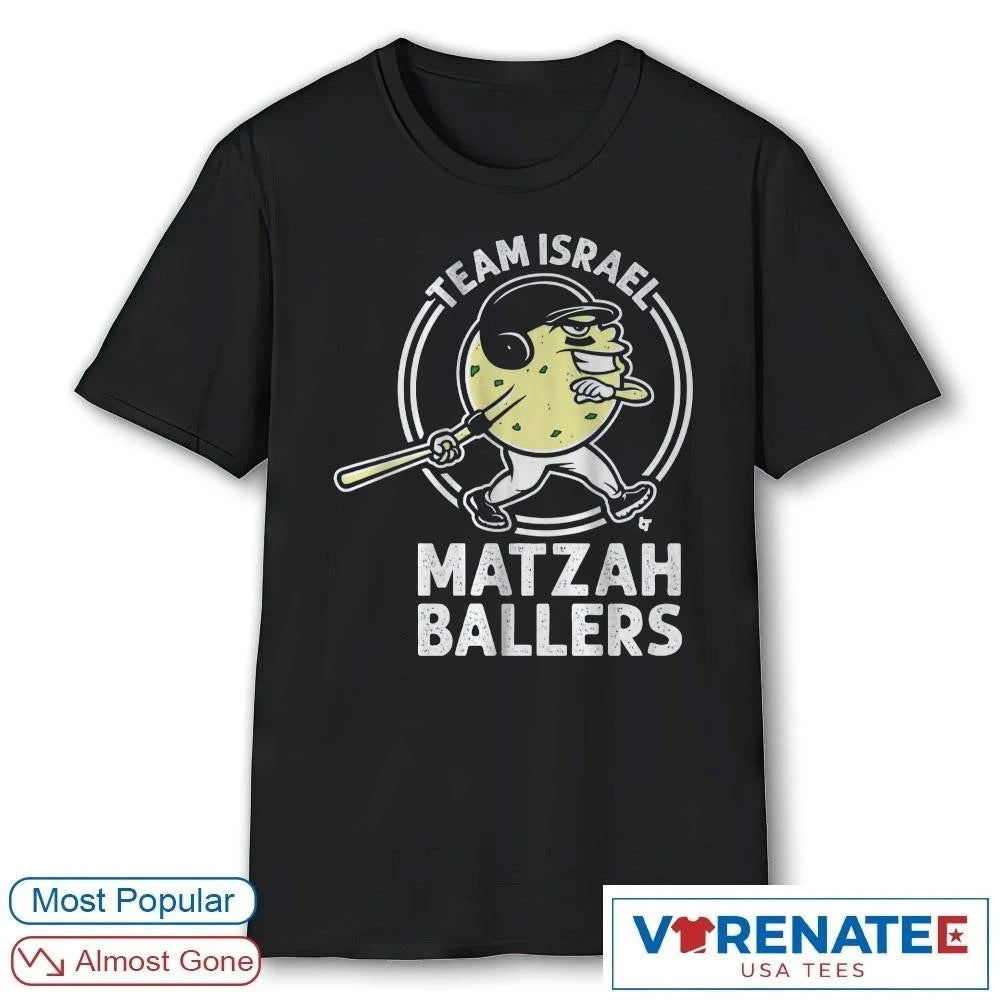 Official Official Garrett Stubbs Matzah Ballers Team Israel shirt