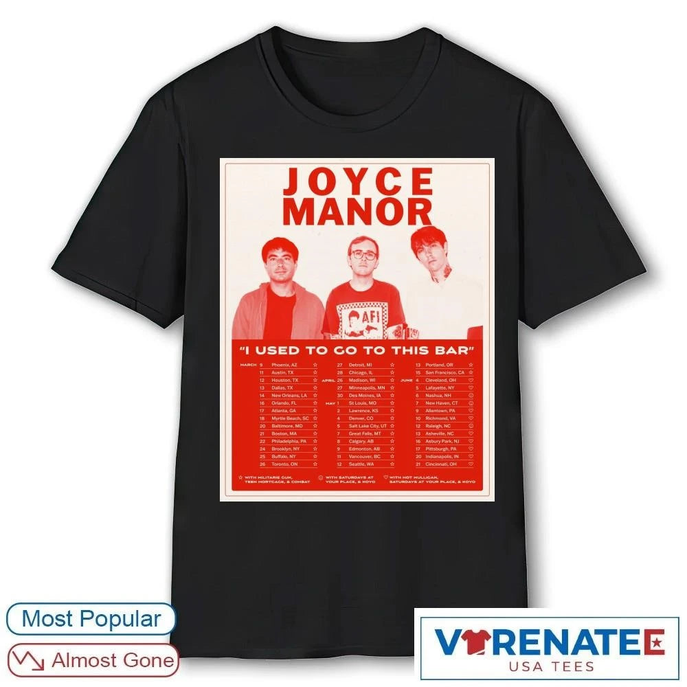 Official Joyce Manor I Used To Go To This Bar 2026 Poster shirt