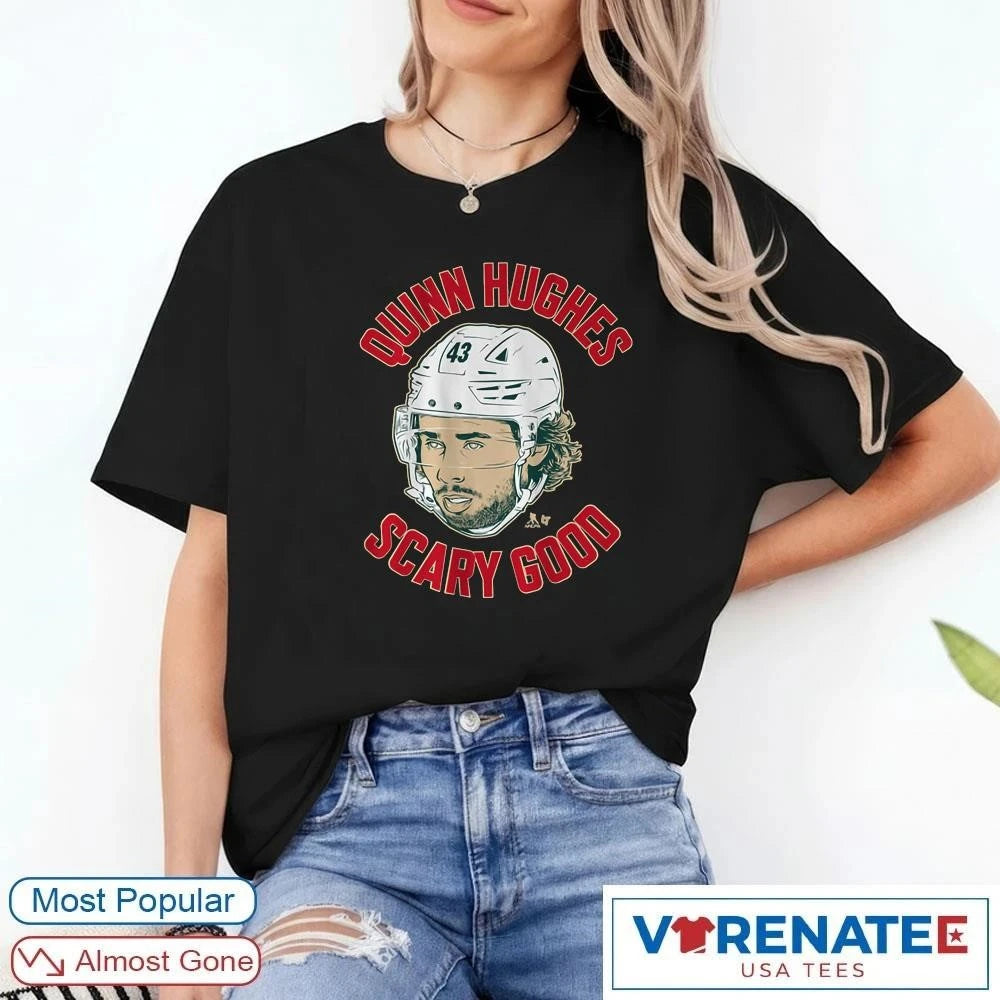 Official Quinn Hughes Ghost Eyes Minnesota Wild shirt