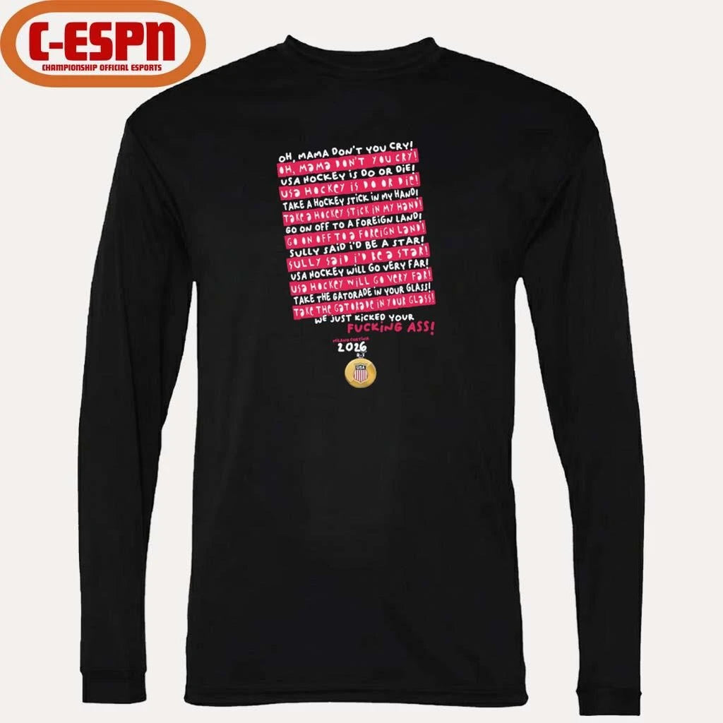 Official Oh Mama, Don’t You Cry USA Hockey shirt