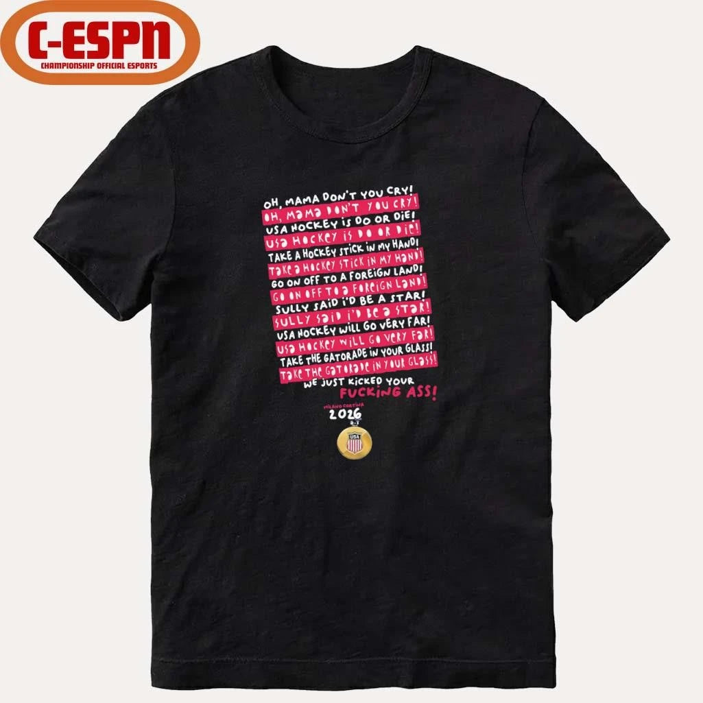 Official Oh Mama, Don’t You Cry USA Hockey shirt