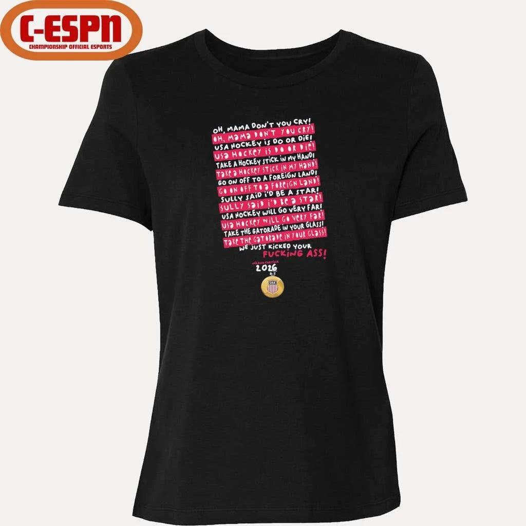 Official Oh Mama, Don’t You Cry USA Hockey shirt