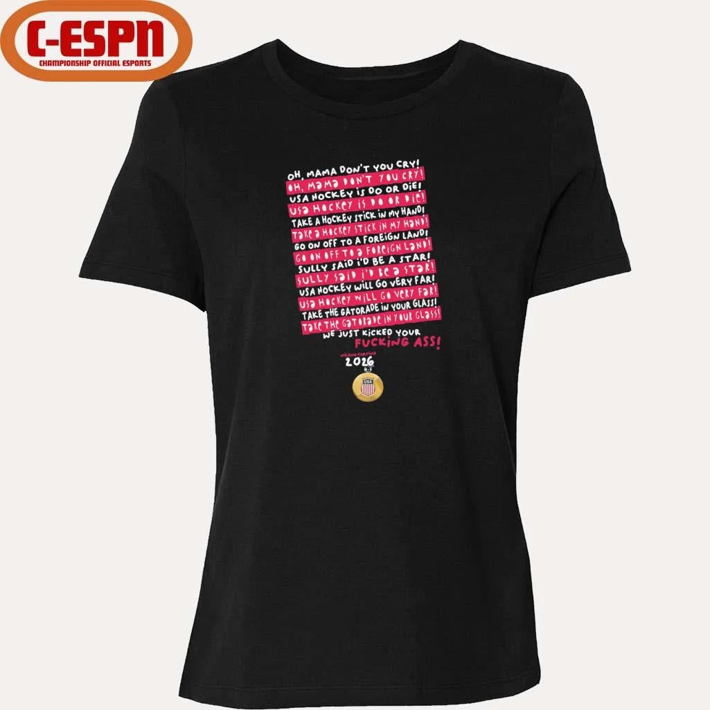 Official Oh Mama, Don’t You Cry USA Hockey shirt
