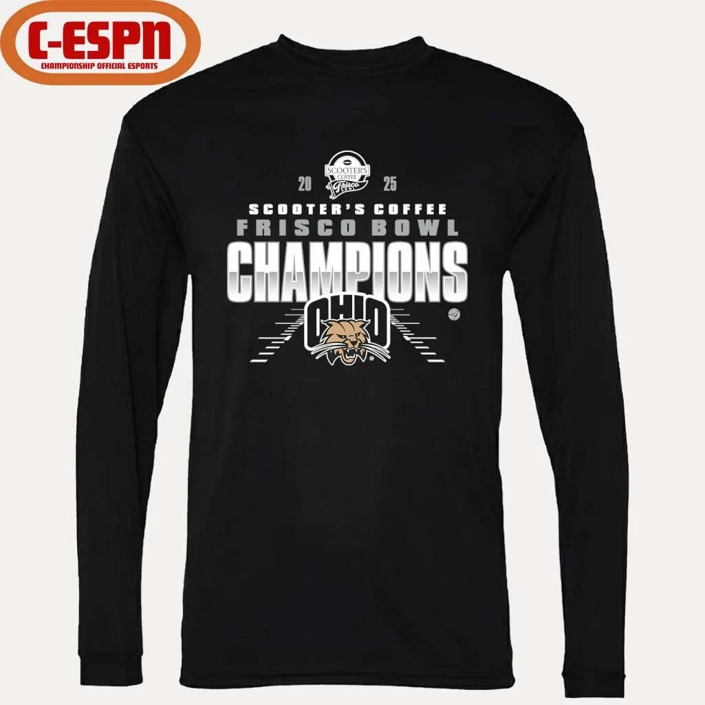 Official Ohio Bobcats 2025 Frisco Bowl Champions Shirt