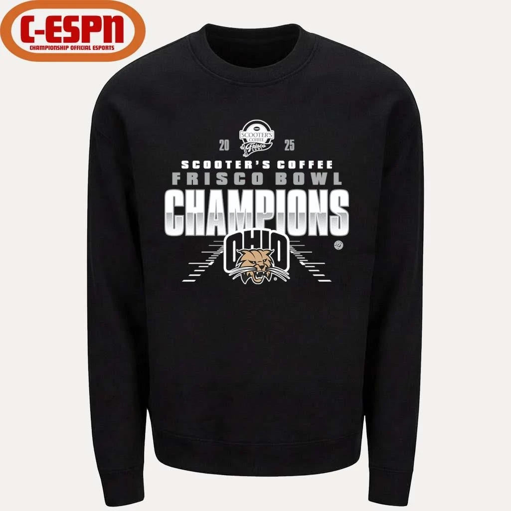 Official Ohio Bobcats 2025 Frisco Bowl Champions Shirt