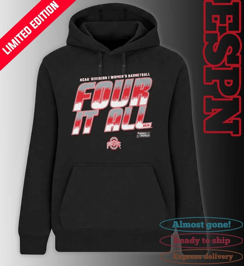 Official Ohio State Women’s Basketball Four It All 2026 March Madness Shirt
