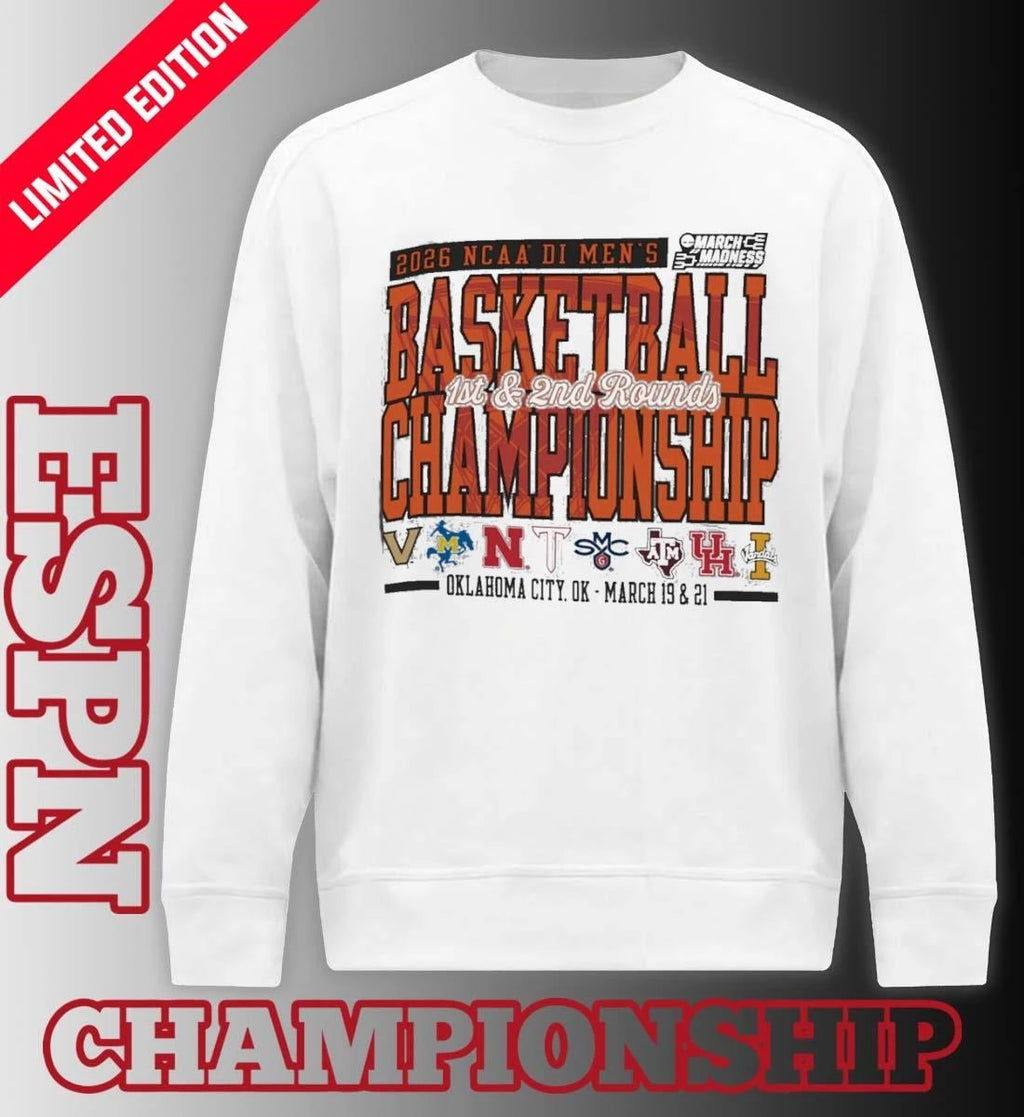 Official Oklahoma City, OK 2026 NCAA DI Men’s Basketball Championship – March 20 &amp; 22 T-Shirt
