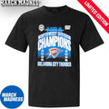 Official Oklahoma City Thunder 2025-26 Northwest Division Champions T-Shirt