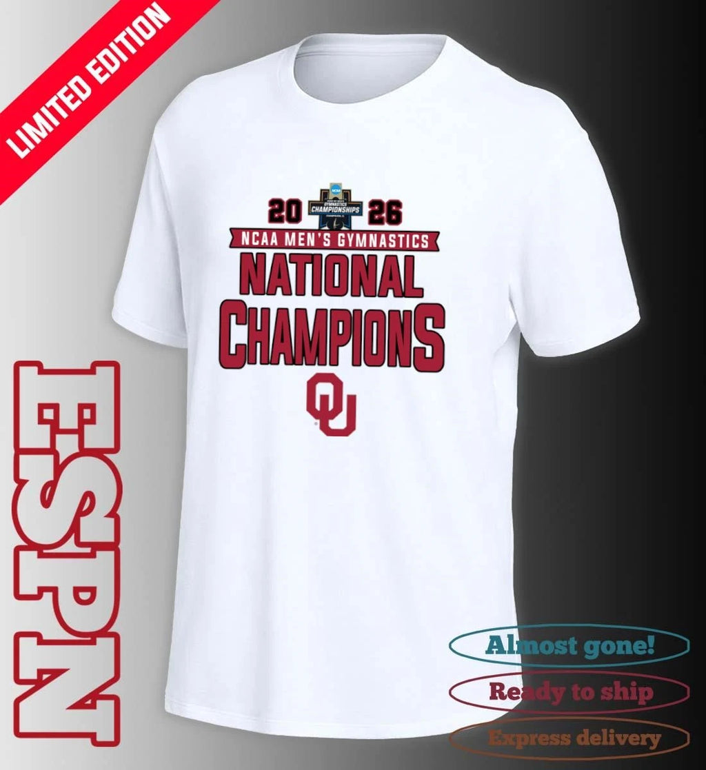 Official Oklahoma Sooners 2026 NCAA Men’s Gymnastics National Champions Shirt